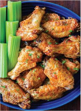 Chicken wings are a great item to cook in an air fryer in an attempt to eat healthier for a New Year’s resolution. Jedi Chef