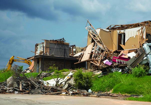 Many cities are left picking up the pieces after tornadoes rip through them. Matt Swearengin