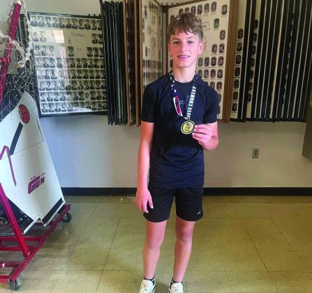 Kamden Martin took 3rd place in the 11-19 age group on his 13th birthday. Courtesy photo