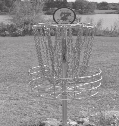 The new disc golf course just recently opened near the Madill City Lake. It is open for professional and amatuer players. Summer Bryant • The Madill Record